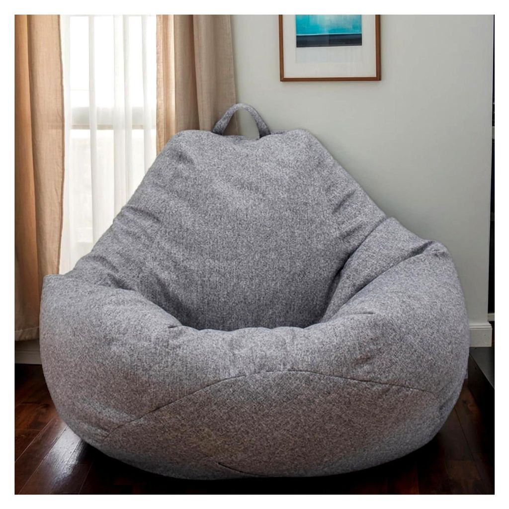 Beanbag Hülle Velours Stretch Waschbar Modern mit Zippverschluss Ohne Füllung Für Erwachsene und Jugendliche Gaming Wohnzimmer Büro Aufbewahrun...