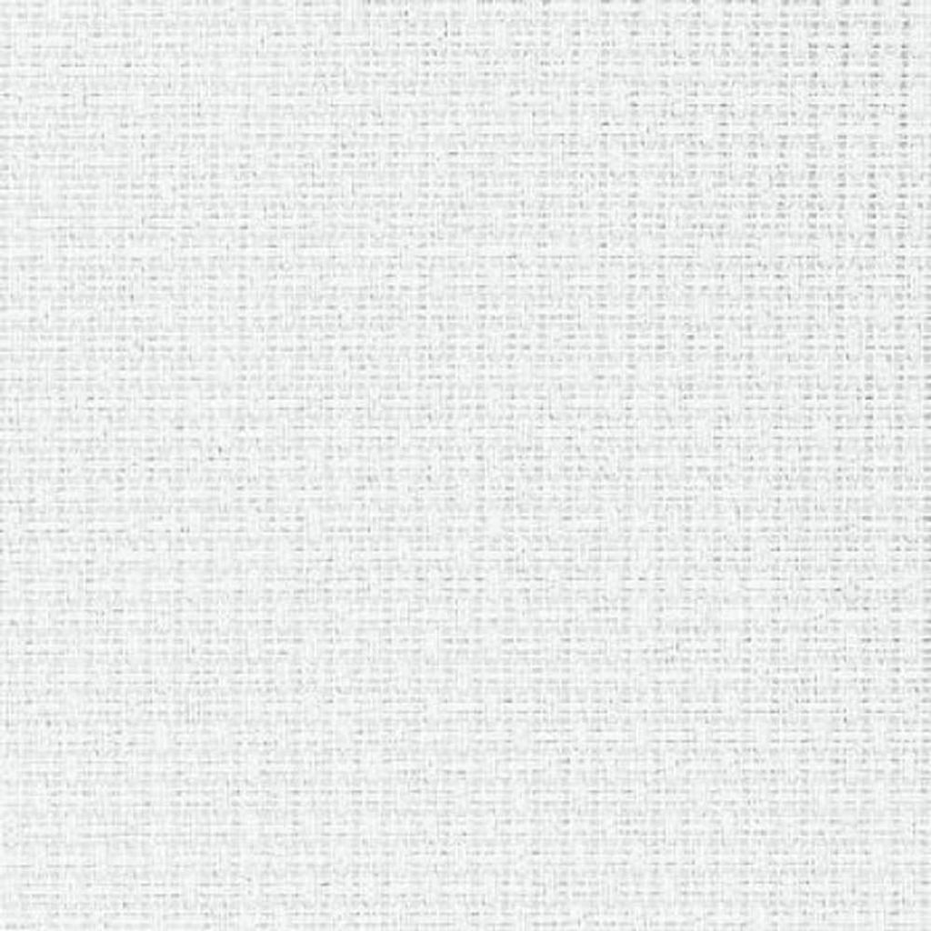 AIDA Zweigart Meterware 11 ct. Perl-Aida 1007 Farbe 100 weiß, Zählstoff für Kreuzstich Breite 85 cm, Preis pro 0,5 m Länge