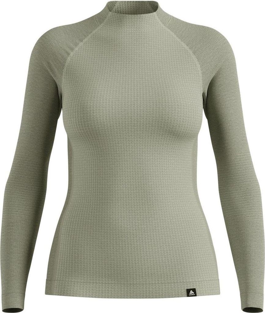 Seamless Performance Wool Funktionsshirt mit Rundhalsausschnitt, Damen - Odlo, Farbe:10876 shadow, Größe:M