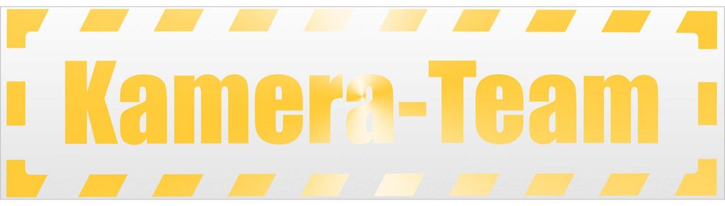 Kiwistar Kamera - Team gestreift Magnetschild Schild magnetisch - 60cm Gelb - reflektierend - Magnetfolie für Auto PKW Kfz