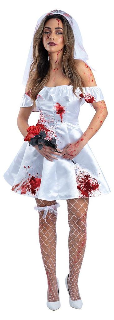 Bloody Bride Damen Kostüm – blutiges Brautkleid mit Produktbild 