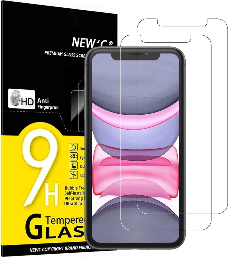 Verre de Protection iPhone 11 XR Dureté 9H Fine et Haute Transparence x2