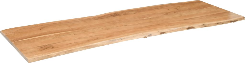 Tischplatte Baumkante Akazie Eiche 140 x 60 cm CURT Produktbild 