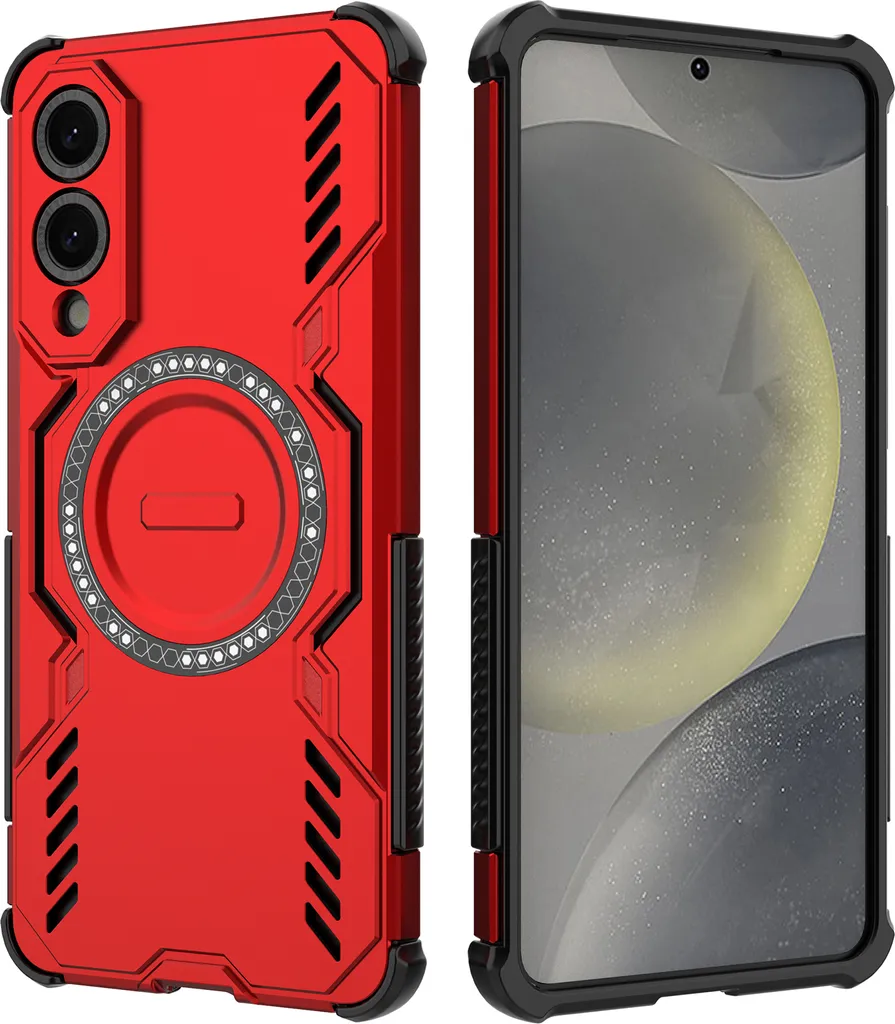 Cover Rossa Samsung Galaxy S25 Edge Magnetica e Traspirante