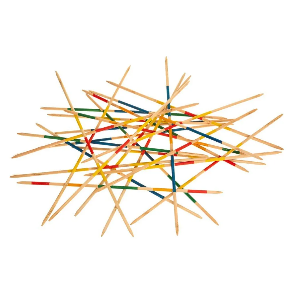 Jeu Mikado XL Eucalyptus : bâtonnets géants en bois noble pour l'extérieur