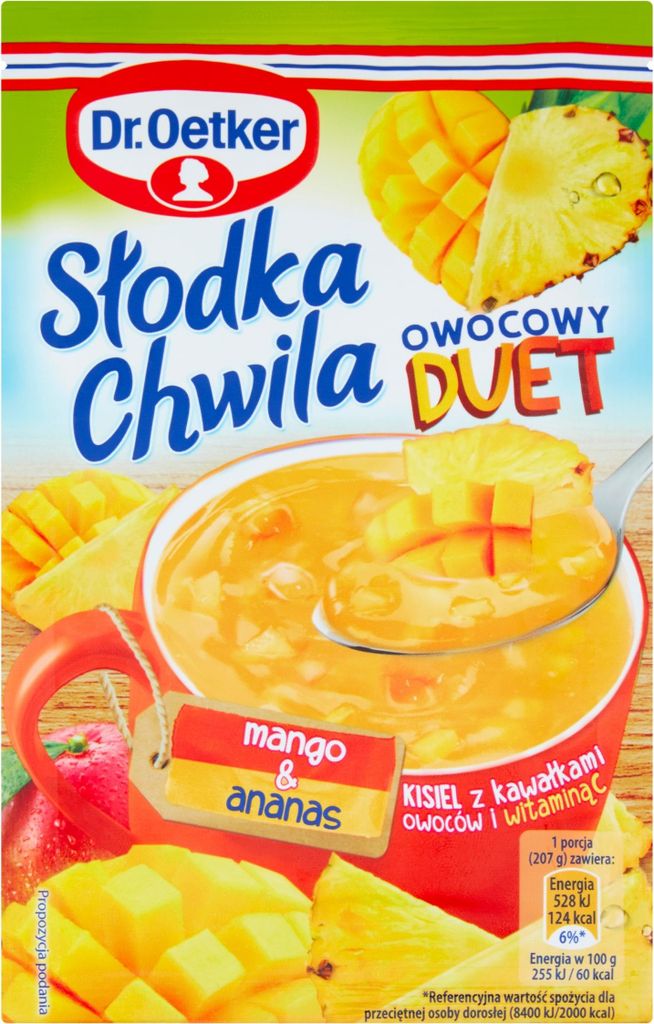 Dr.Oetker Słodka Chwila Deser Mango Ananas - Kisiel z Zdjęcie produktu 