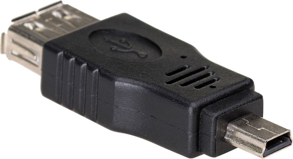Adapter USB A 2.0 mini USB B Akyga AK-AD-07 Przejściówka beczka żeńsko – męska