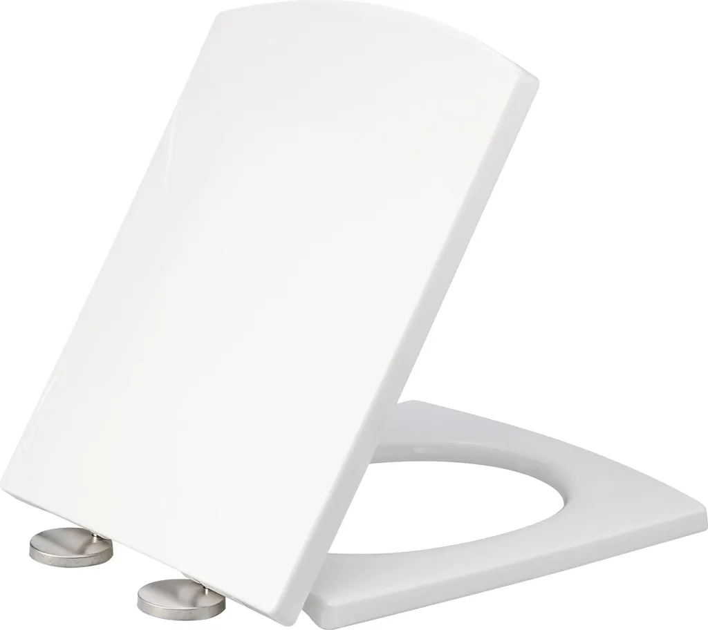Siège de toilette blanc haute résistance - Largeur 34.5cm universel