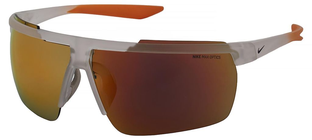 Nike Sportliche Herren- und Damen-Sonnenbrille mit gebogenem Rahmen, Windschutz, Größe M, CW4663