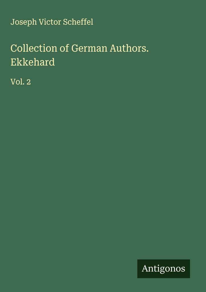 Sammlung deutscher Autoren. Ekkehard