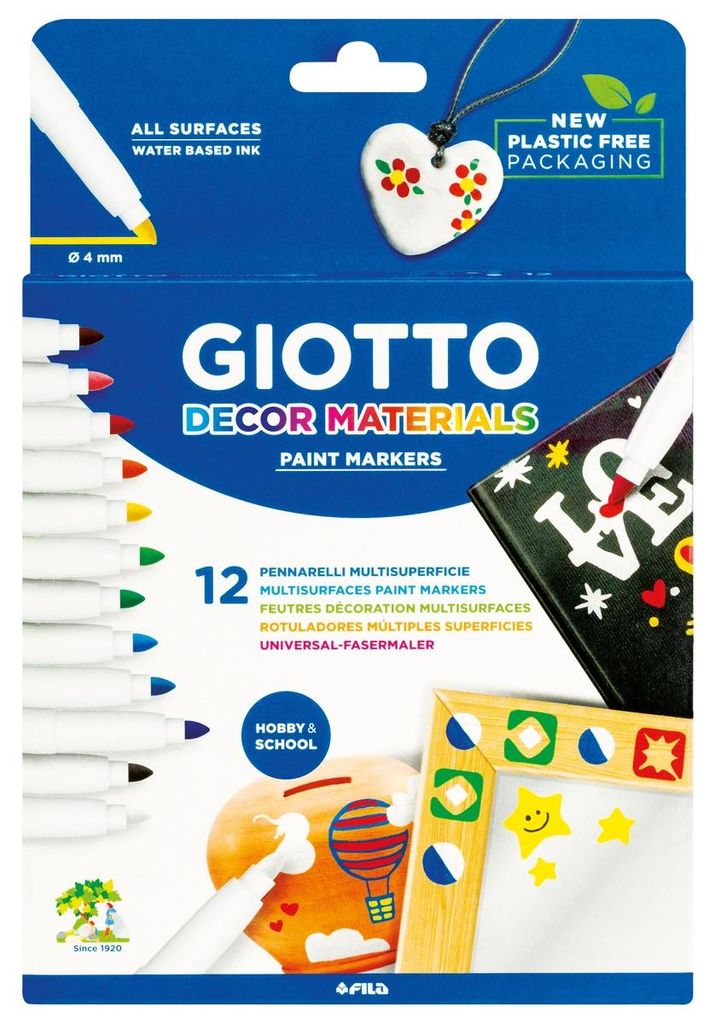 GIOTTO Paint Marker 0,4mm 12 Stück Kartonetui