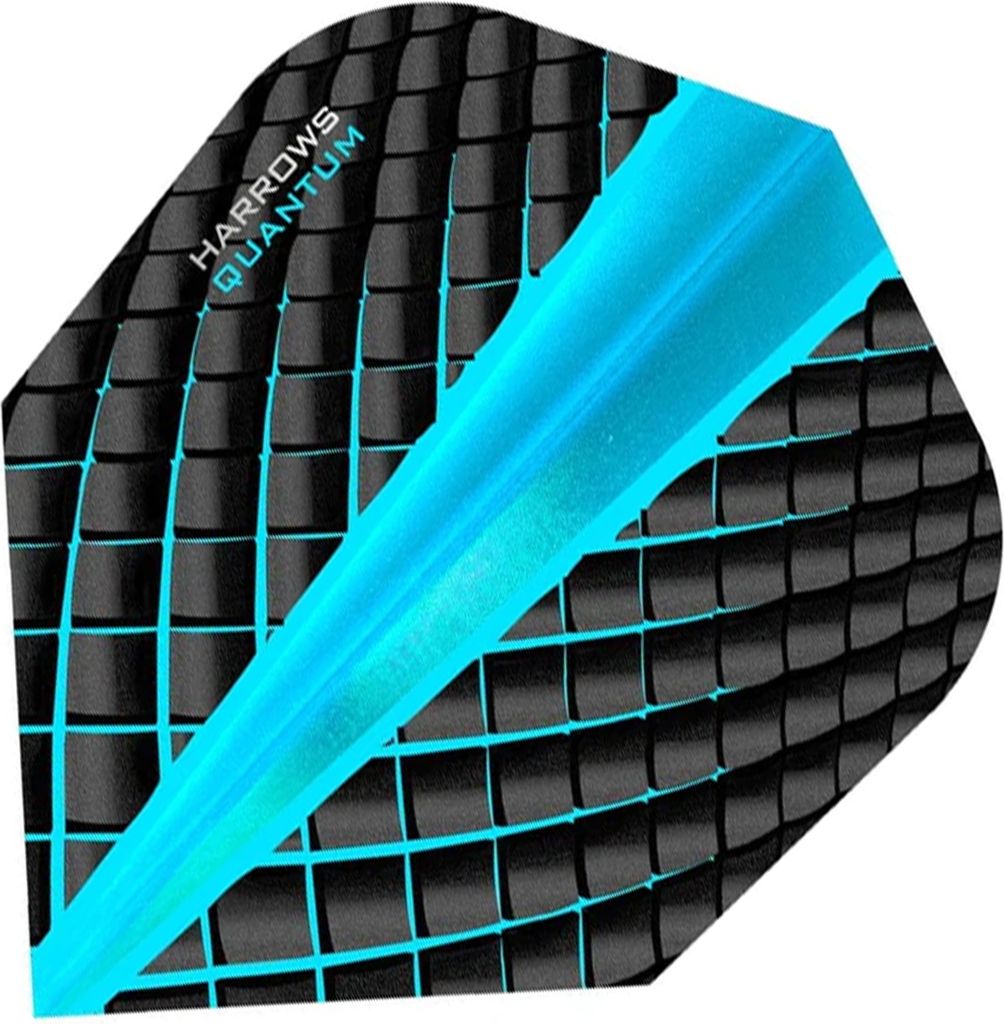 Harrows - Dart Flights "100 Micron Quantum" Set 3er-Pack RD1374 (Einheitsgröße) (Anthrazit/Königsblau)