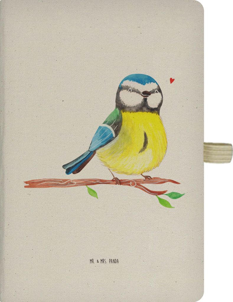 Mr. & Mrs. Panda notizbuch Vogel Blaumeise - Transparent - Geschenk, Osterhase, Ostern, Ostergrüße, Adressbuch, Reisetagebuch, Skizzenbuch, Früh...