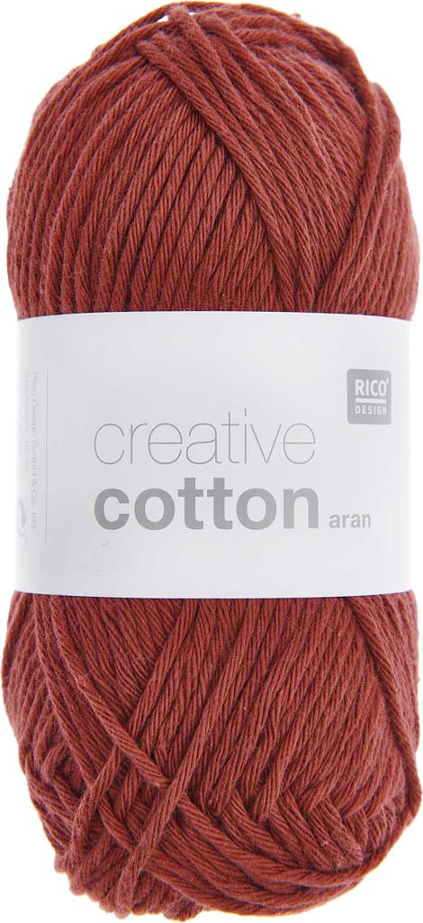 Rico Design Creative Baumwolle aran, 50 g, ca. 85 m Rost