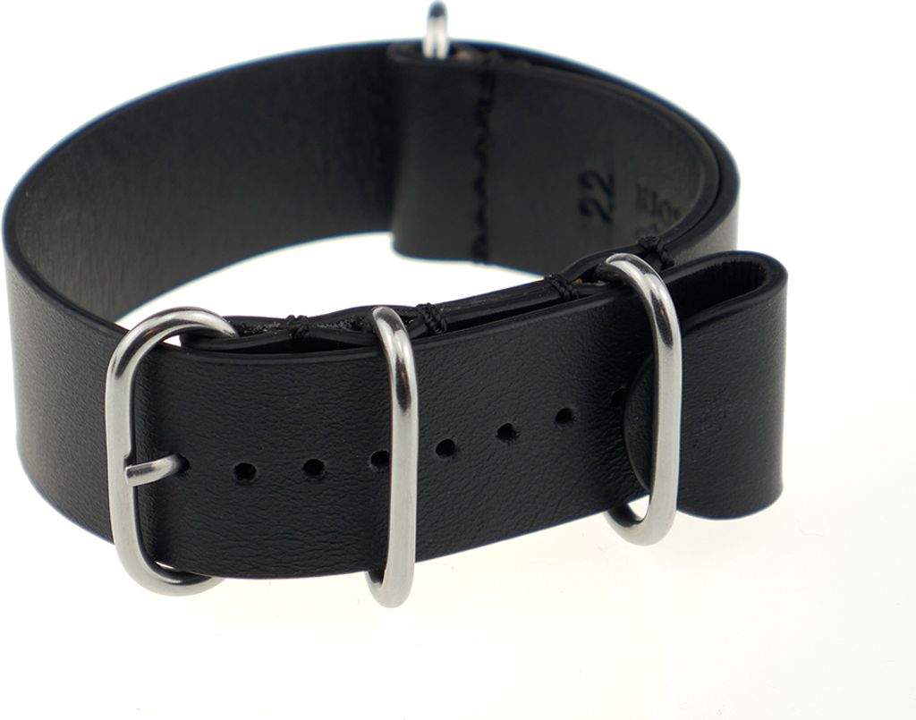 Happel Nato-/ Durchzugsband Atlanta 18mm schwarz Produktbild 