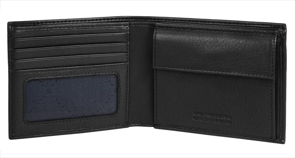 bugatti Nome Wallet : Fini les Portefeuilles Encombrants avec ce Cuir Noir - 14