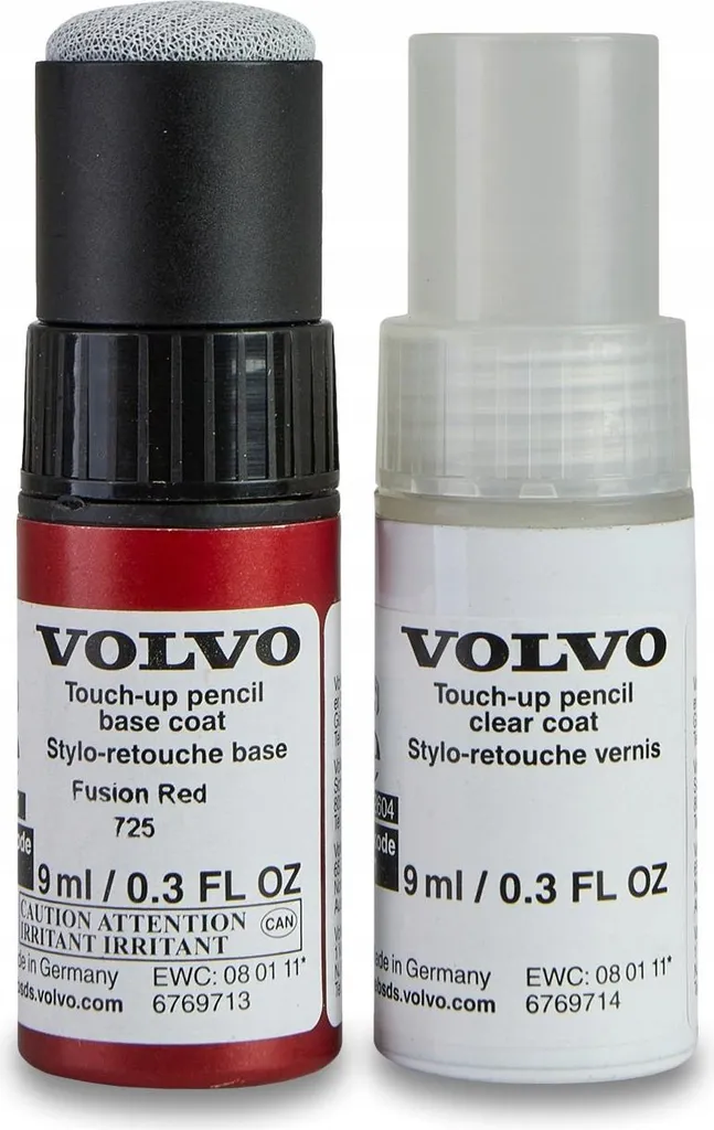 Réparer les Rayures VOLVO Fusion Red 725 avec ce Bâton de Retouche