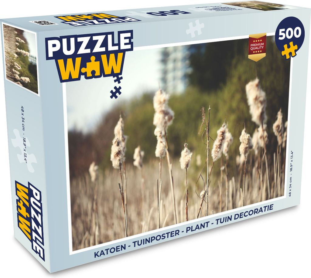 MuchoWow Puzzle 500 Teile Baumwolle - Sonne - Pflanzen - 500 Teile - Kinder - Selberbauen - Puzzlespiele