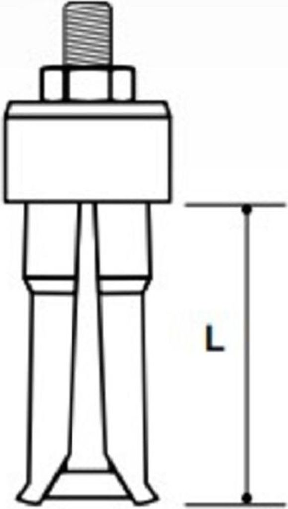 NTN Lagerabzieher, Serie BP, für Lagerbohrungen von 16 mm bis 19 mm, M8-Gewinde