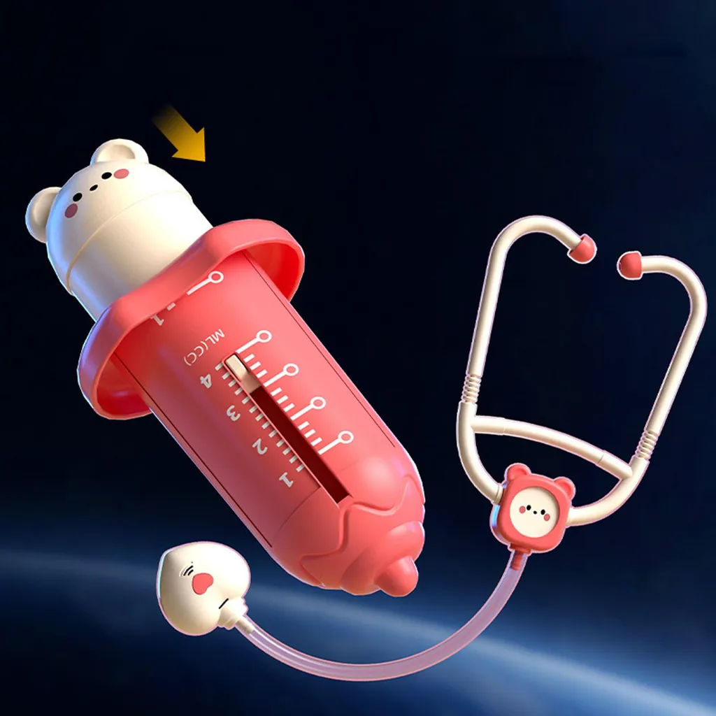 Mallette de Médecin Rouge avec 62 Accessoires de Soins et Stéthoscope - 4