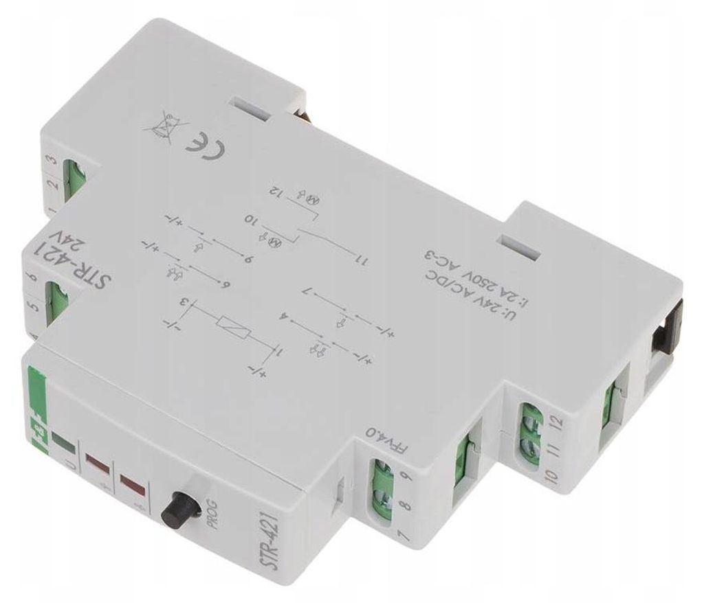 Commande de volets roulants STR-421-24V 24 V AC/DC F&F sur Image du produit 