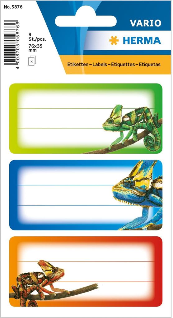HERMA 5876 Vario Etichette con motivo "Camaleonte colorato" Immagine del prodotto 