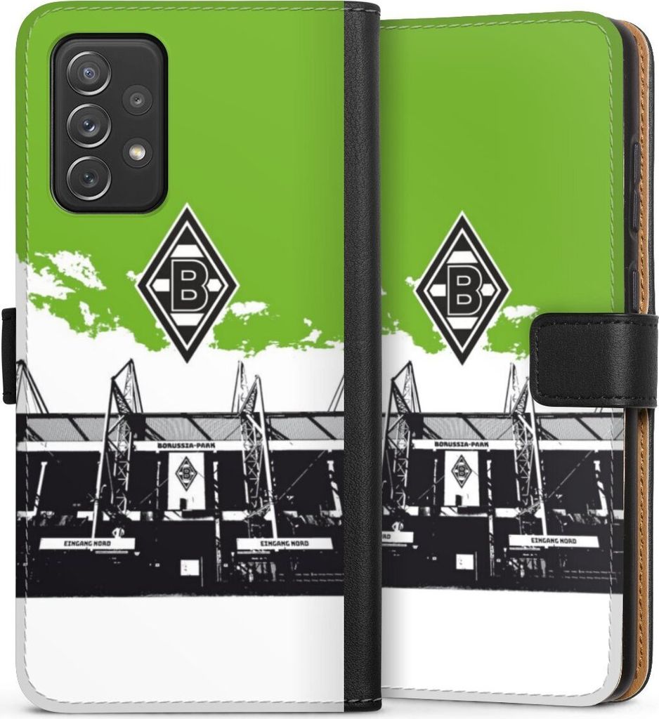 DeinDesign Klapphülle für Samsung Galaxy A72 Handytasche Lederhülle Tasche Borussia Mönchengladbach Fanartikel Stadion