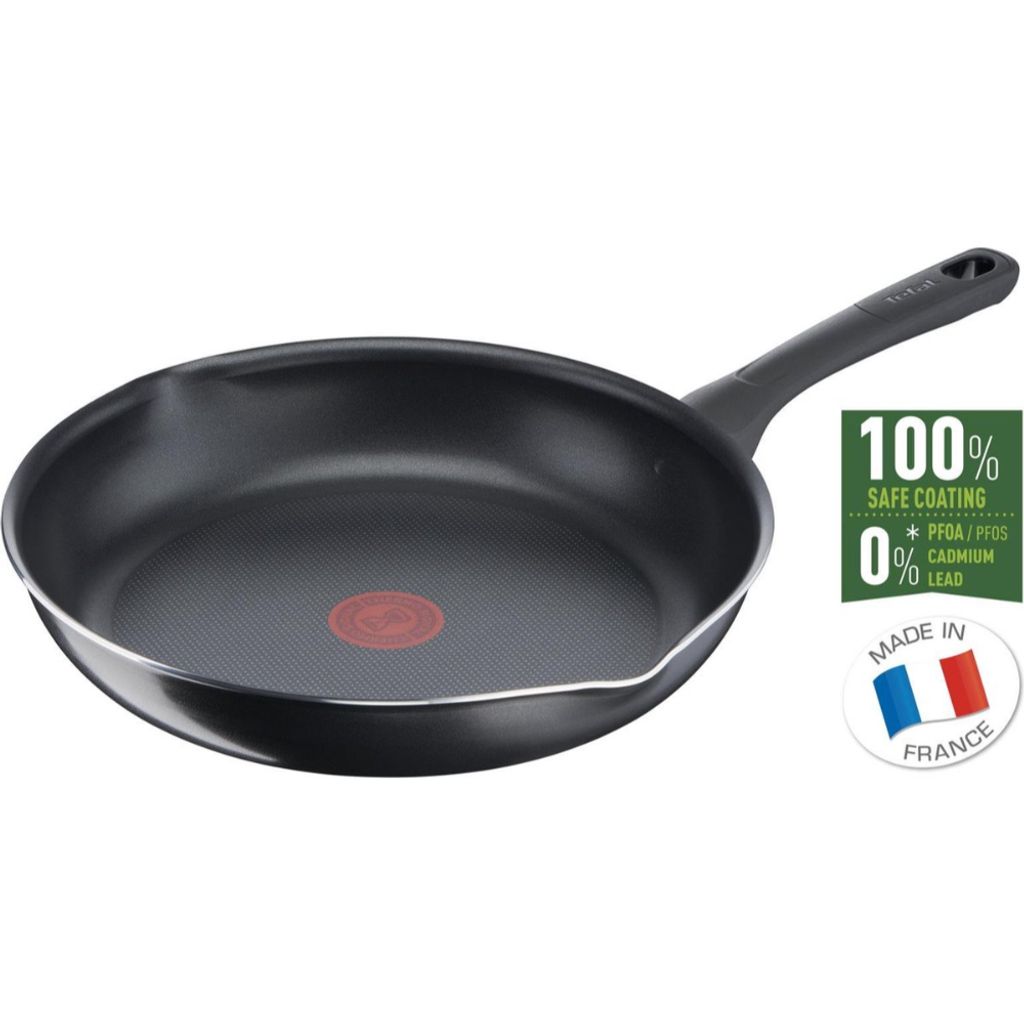 Tefal Day by Day Pfanne 32cm B55808, Rund, Allzweckpfanne, Schwarz, Titan, 175 °C, Aluminium