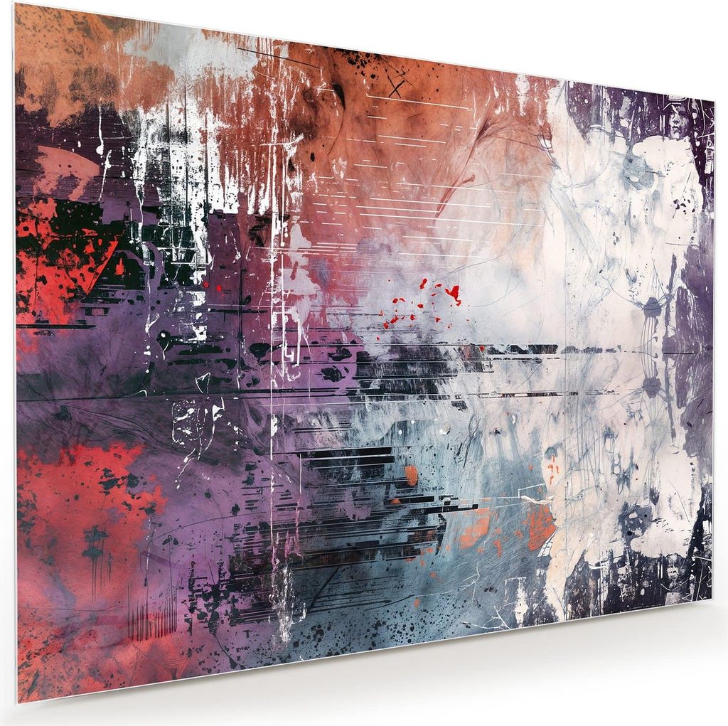 Glasbild 120x90cm in XXL für Wohnzimmer, Schlafzimmer Motiv Abstrakte Kunst
