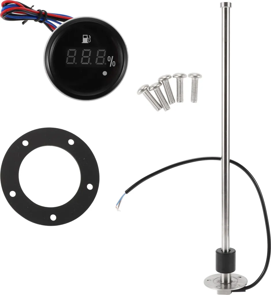 Unité d'Envoi Carburant 16,73" en Métal Argenté 0-190 Ohm pour Marine