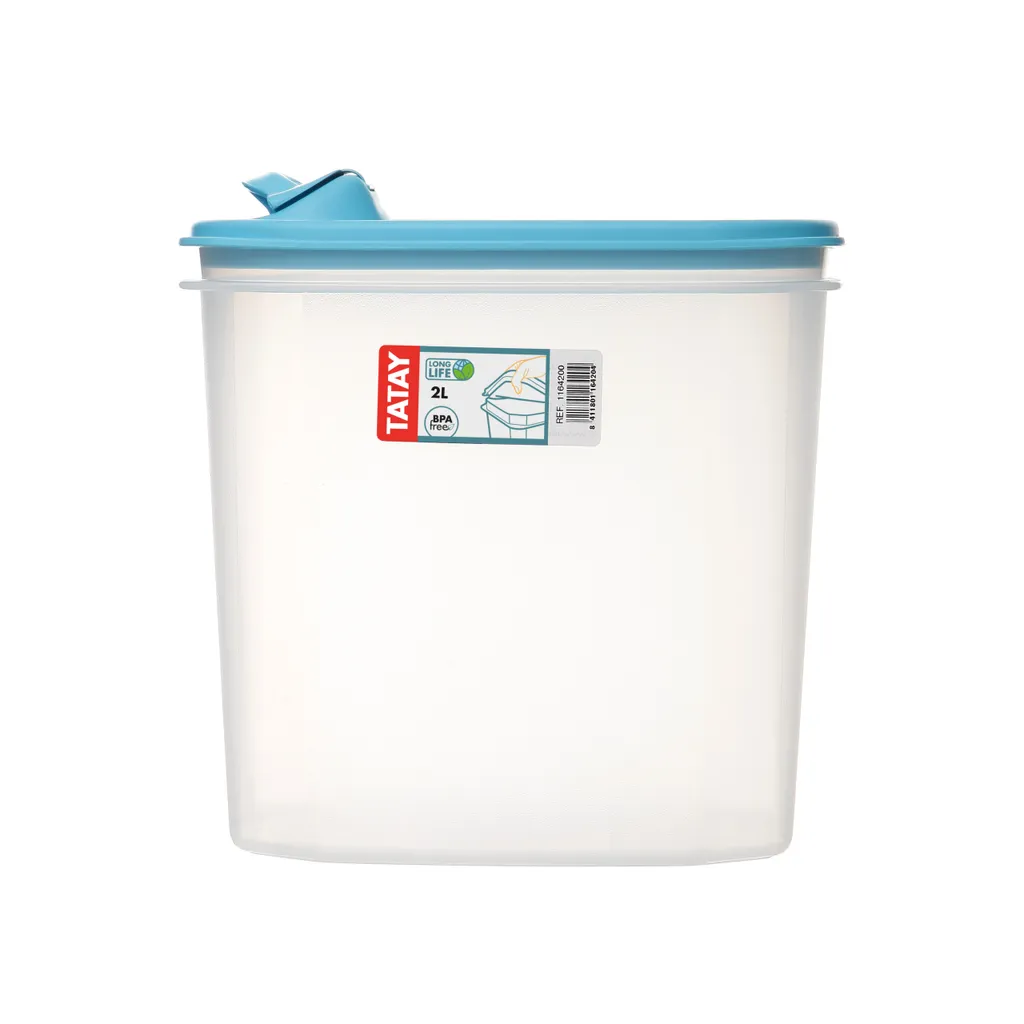 Boîte Alimentaire Top Flex 2L avec Couvercle Souple Bleu Tatay