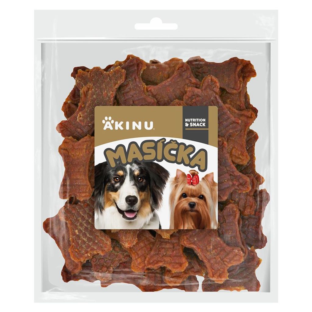Akinu Masíčka pamlsky pro psy kuřecí kostičky s karotkou Obrázek produktu 