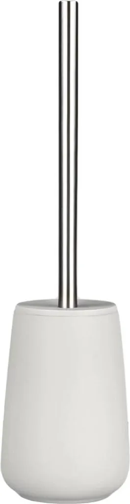 Brosse WC anti-trace Nova Soft Touch en porcelaine grise incassable