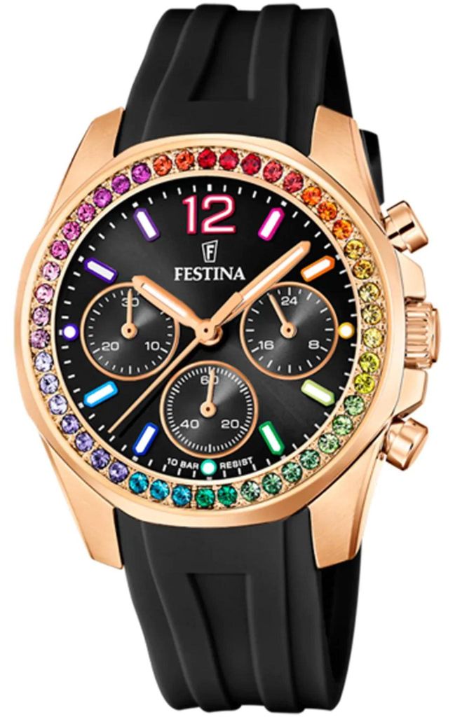 Festina Damen Uhr Casual PUR Armbanduhr schwarz UF20611/3 Produktbild 