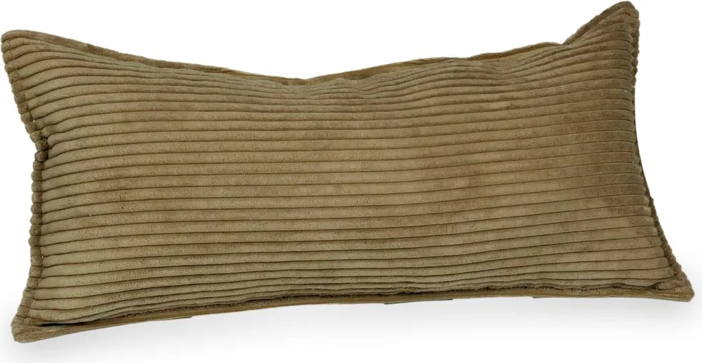 Cuscino Divano Velluto a Coste Toffee - Resistente e Lavabile XL
