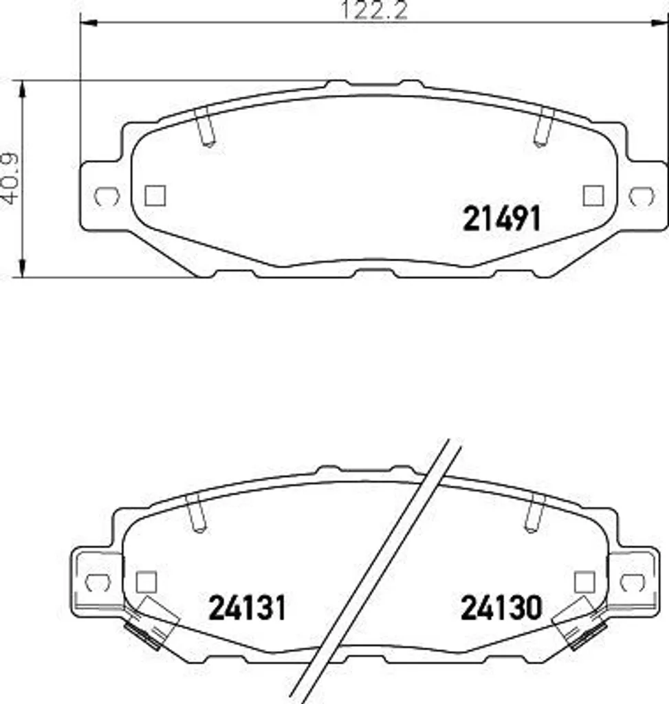 Plaquettes de frein HELLA 8DB 355 016-751 pour Supra A8 performance
