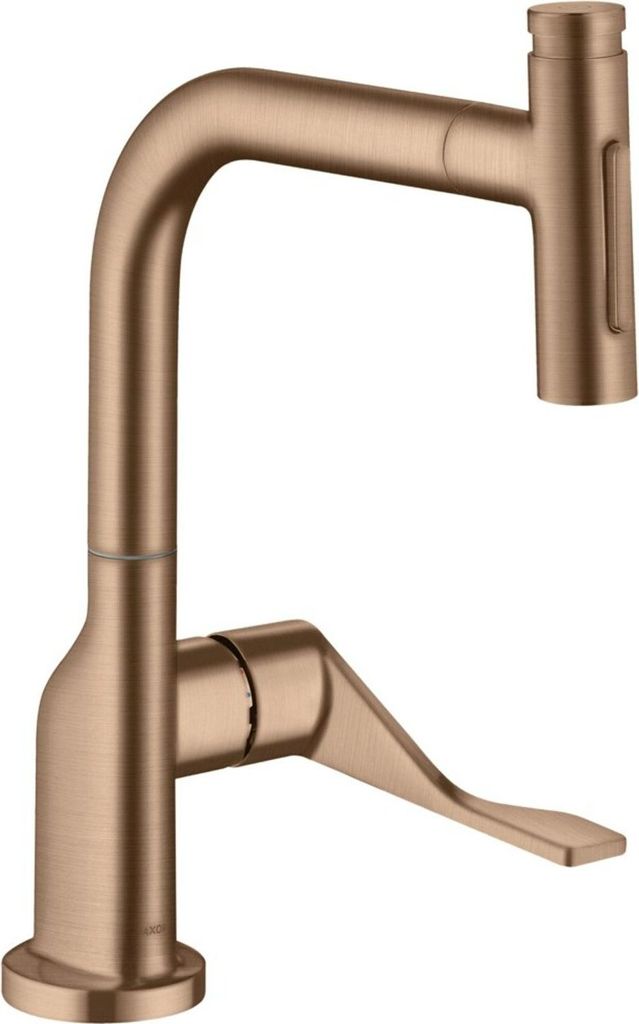 hansgrohe SPT 230 Se 2jet Axor Citterio m Ausziehbr. und sBox, brushed red gold
