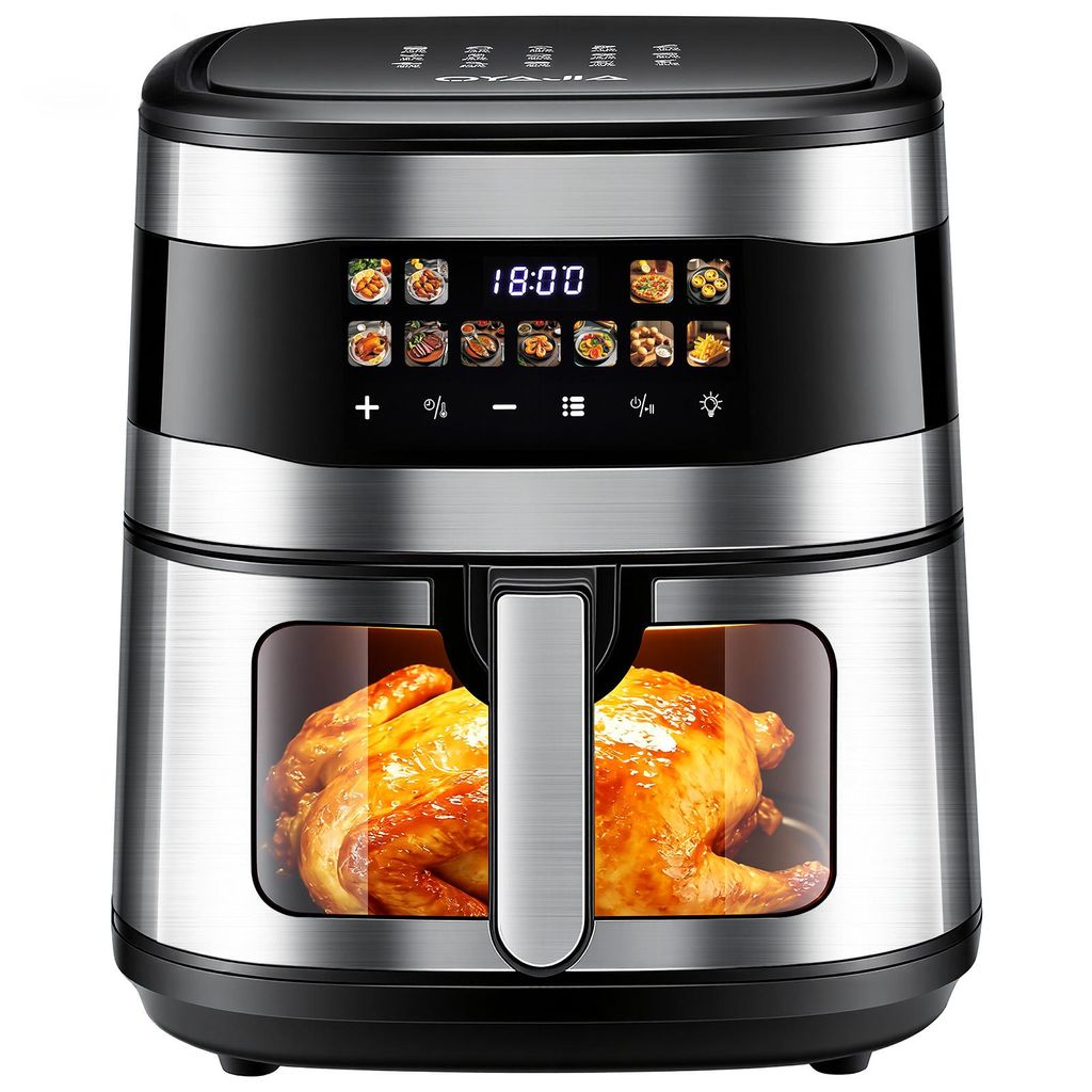 Heißluftfritteuse 10 Liter XXL, 11in1 mit LED-Display, Produktbild 