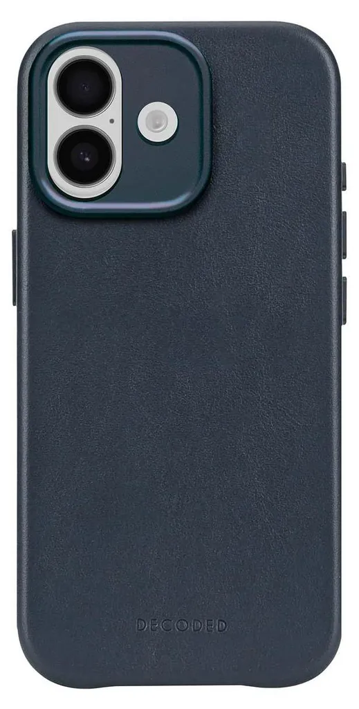 Cover iPhone 17 Decoded Pelle Blu Navy MagSafe: Protezione e Stile
