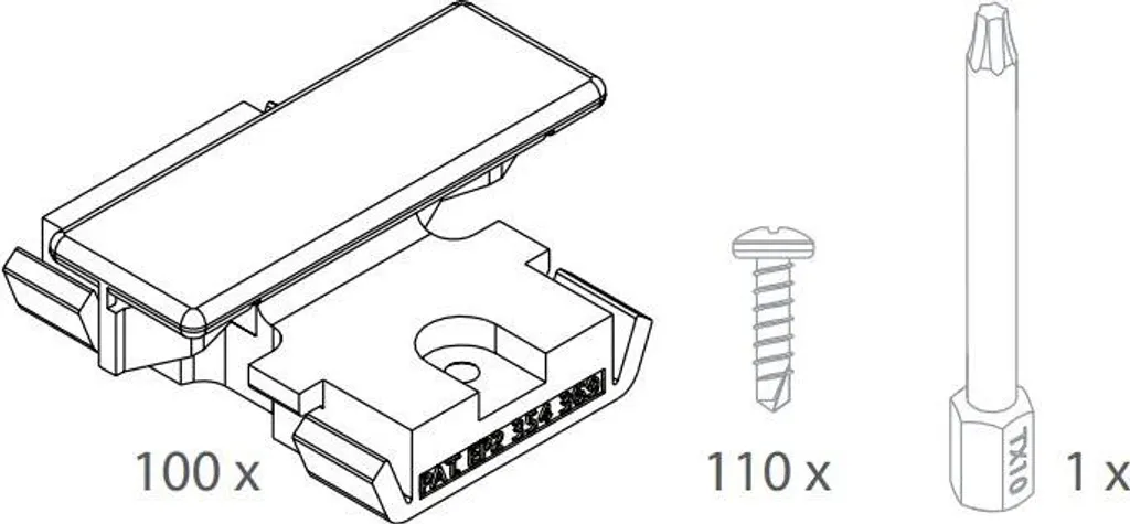 Clips DECEUNINCK 9469 : Fixez Solidement vos Lames sur Lambourde Alu - 2