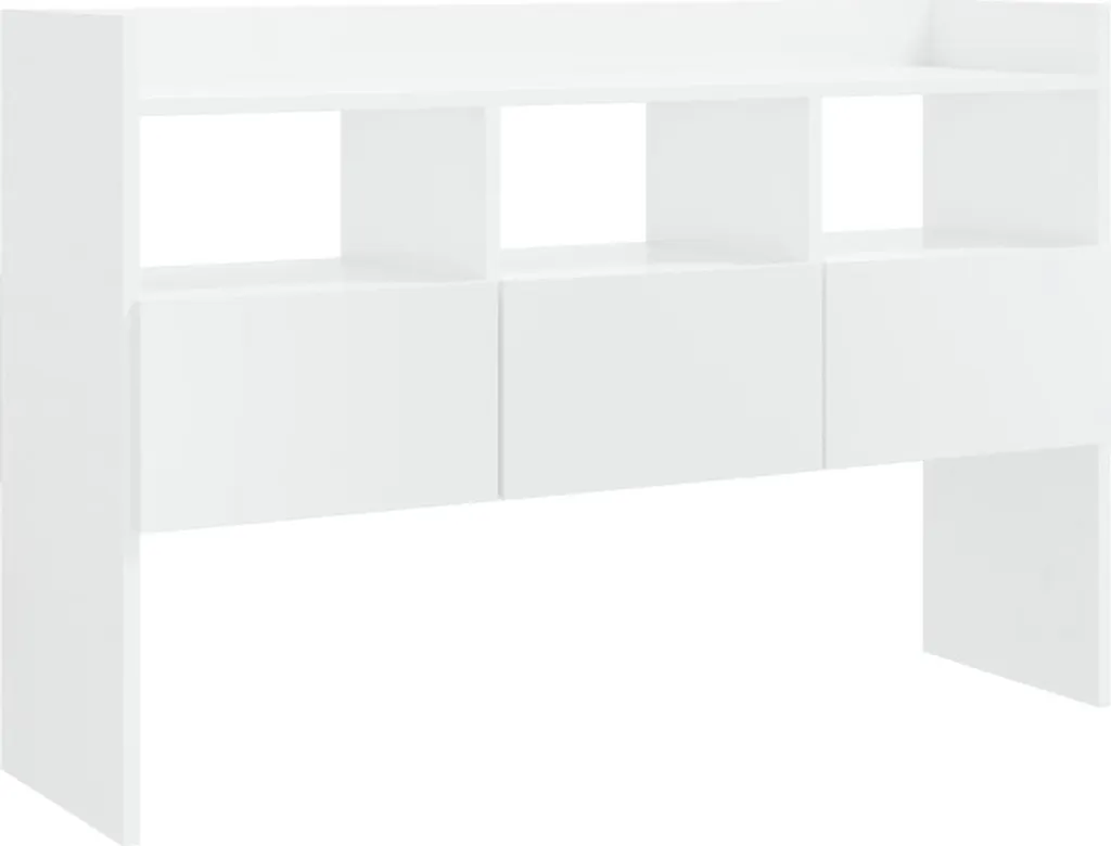 vidaXL Credenza Bianca Lucida 105x30x70 cm | Mobile Buffet Moderno