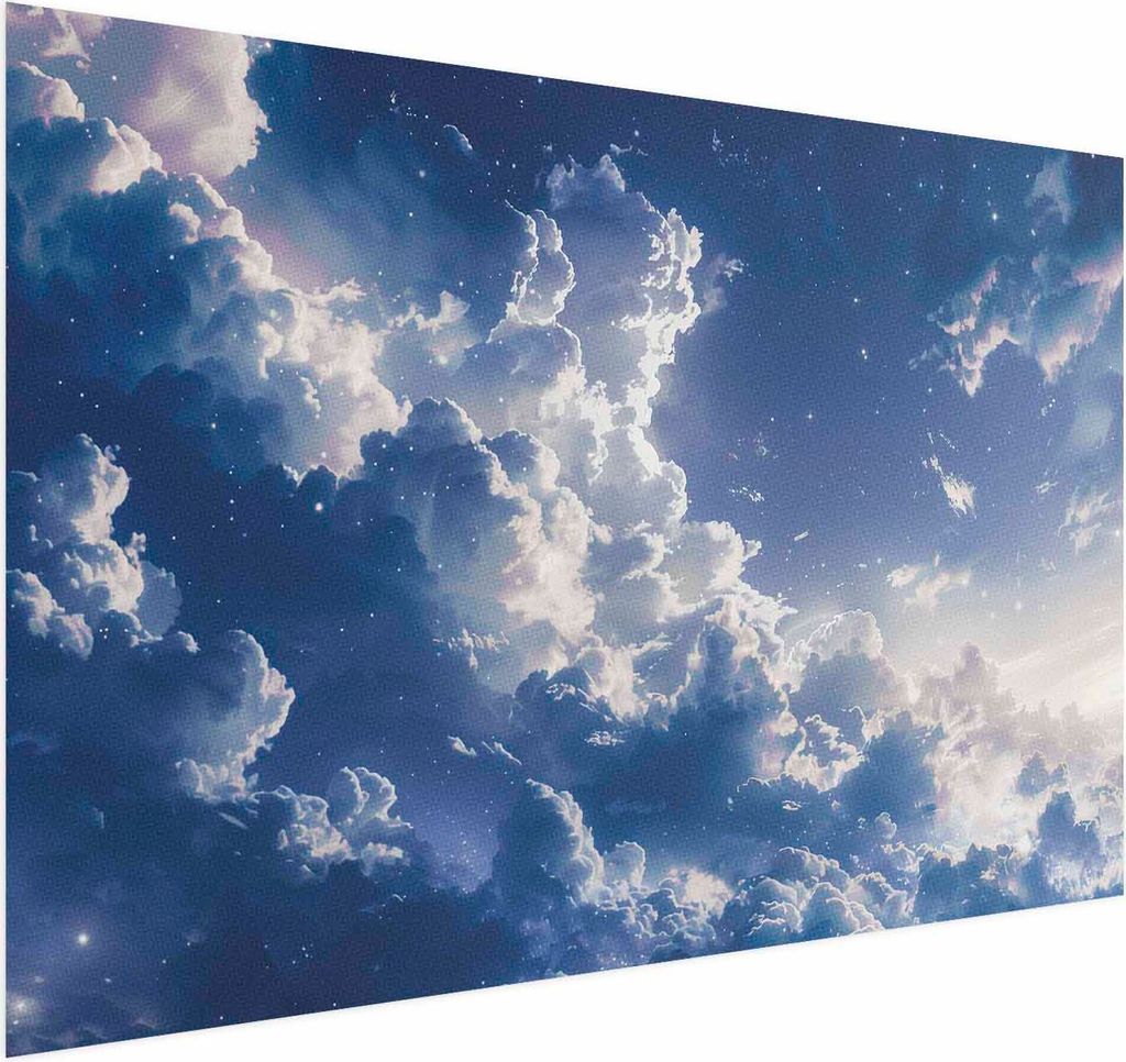 Posterpapier Poster - Starry Clouds and Soft Light Over a Corner of the Sky 90x60 cm Muster b-H-10051-ao-a