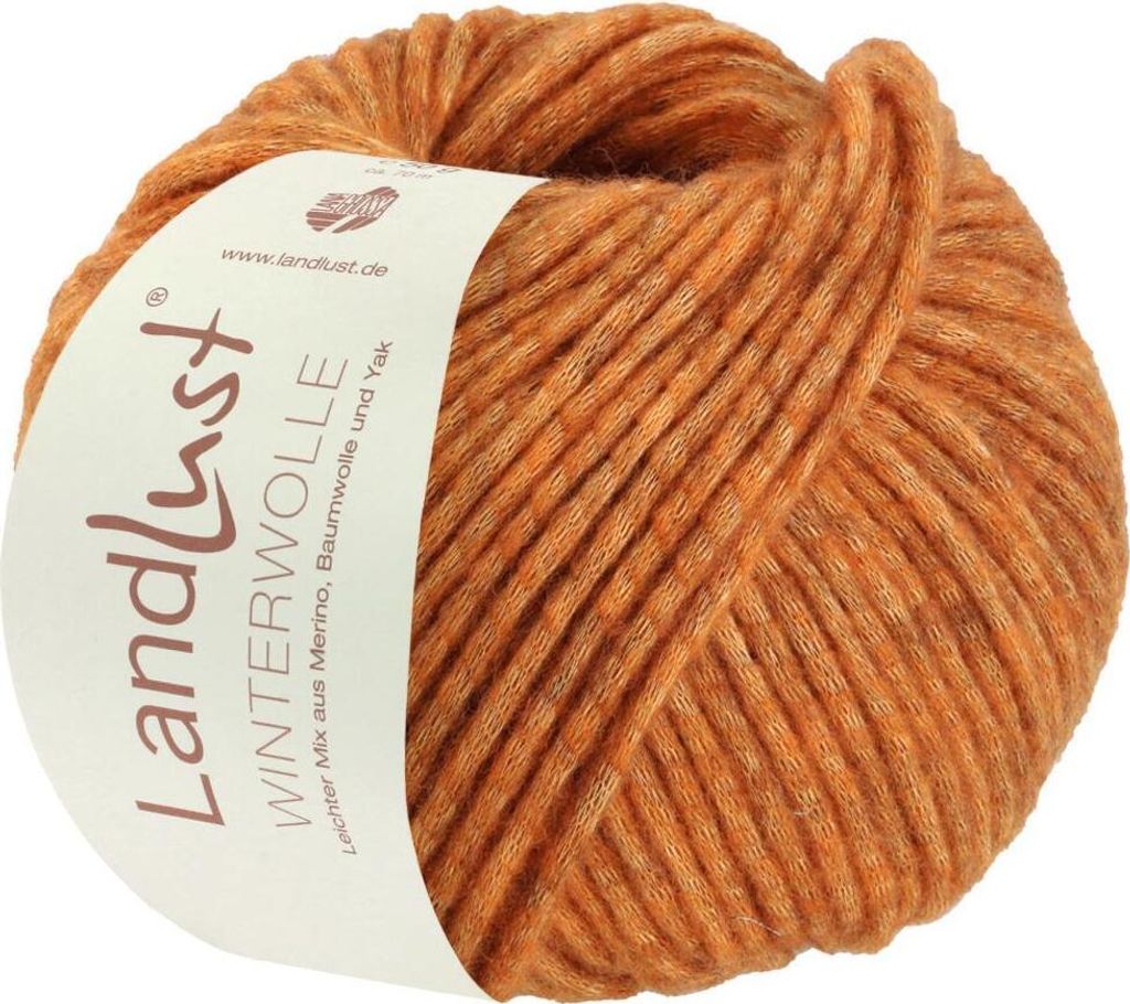 Lana Grossa Landlust Winterwolle, Farbe:030 - Rost meliert Produktbild 
