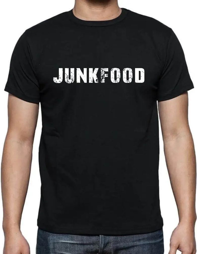 Herren Grafik T-Shirt Junkfood Öko-Verantwortlich Vintage Jahrgang Kurzarm Lustige Druck Geburtstag Geschenk Mann