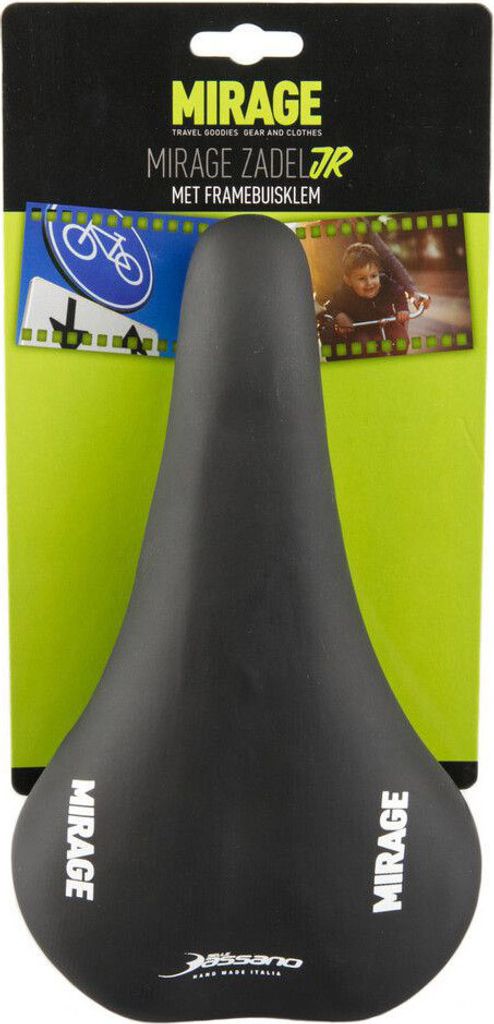 Mirage Kindersattel mit Rahmenrohrschelle Schwarz Produktbild 2