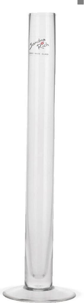 Vase en verre Pied en verre Vase de fleurs 30 cm Image du produit 
