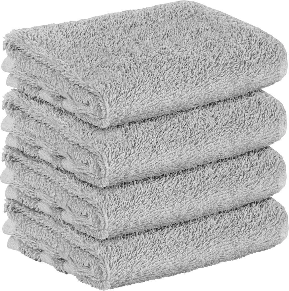 StickandShine 4er SET Premium Frottee Gästehandtuch 30x50 Produktbild 