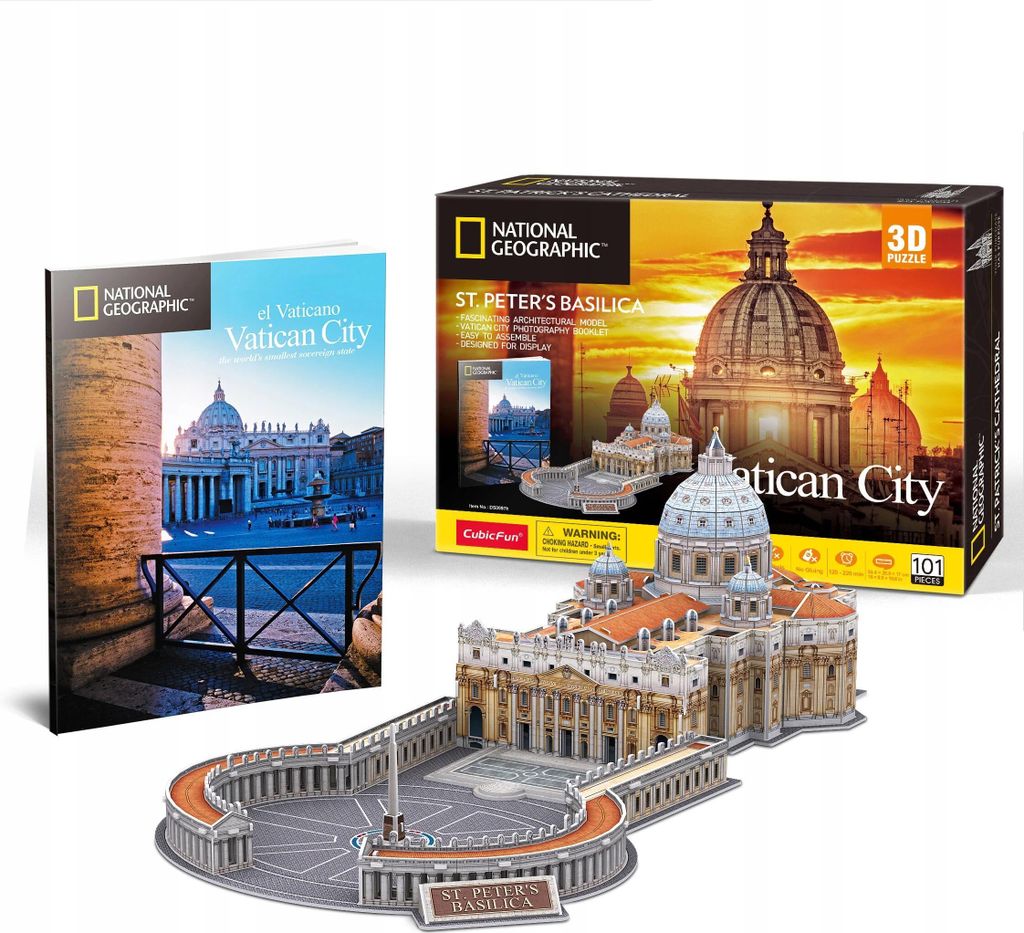 Puzzle 3D Cubic Fun, colección National Geographic, diseño Imagen del producto 