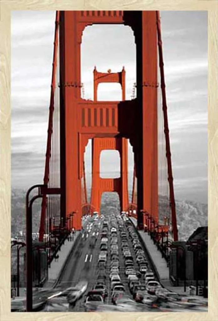 Poster Golden Gate Bridge San Francisco Cornice Shinsuke Rovere Oak