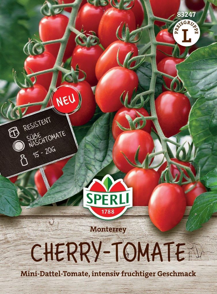 Sperli Tomaten Cherrytomate Monterrey F1 - Hybride - Gemüsesamen